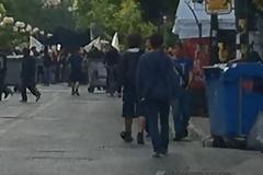 Αντιφασιστική πορεία στο κέντρο της Αθήνας..Συγκέντρωση της Χ.Α στην Μητρόπολη για την άλωση της Κωνσταντινούπολης.