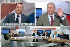 Επεισόδιο με Ηλία Κασιδιάρη - Μανώλη Καψή στο αέρα του Mega[ΒΙΝΤΕΟ]