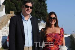 Γ. Λιάγκας – Φ. Σκορδά: Η βάφτιση του γιου τους στην Τήνο!