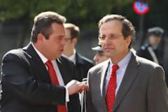 Ανεξάρτητοι Έλληνες -> Ο Αντώνης Σαμαράς με κάθε πρόσχημα και πάση θυσία, προσπαθεί να αποφύγει την τηλεοπτική εμφάνιση του μαζί Πάνο Καμμένο.