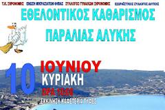 Εθελοντικός καθαρισμός παραλίας Αλυκής Θίσβης