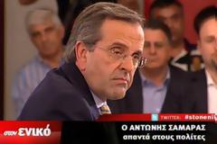 Άγριο ΄ξύλο΄ στον Σαμαρά στο debate με τους πολίτες!
