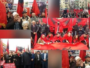 Φωτογραφία για Αλβανία: Προκλητική συγκέντρωση κατά της Ελλάδας – Ύβρεις κατά Παυλόπουλου, Κοτζιά