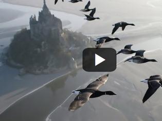 Φωτογραφία για Επικό ταξίδι πάνω από τη Γαλλία μαζί με χήνες που αποδημούν [video]