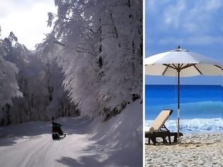 Φωτογραφία για Έρχεται τρελός καιρός με χιόνια στη Μακεδονία και «καύσωνα» στην Κρήτη