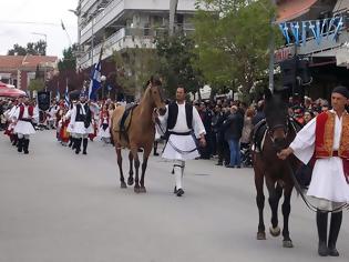 Φωτογραφία για Παρέλασαν και τα άλογα στη Χαλκίδα (ΦΩΤΟ)