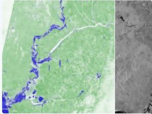 Φωτογραφία για Δορυφορικές φωτογραφίες από τις καταστροφικές πλημμύρες στον Έβρο