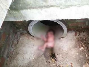 Φωτογραφία για Ντροπή για το ανθρώπινο είδος: Πέταξαν νεογέννητο μωράκι μέσα σε ένα παγωμένο φρεάτιο βάθους 2 μέτρων  Συγκλονιστικό βίντεο