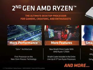 Φωτογραφία για Η AMD αποκάλυψε τους νέους Ryzen 2ης γενιάς