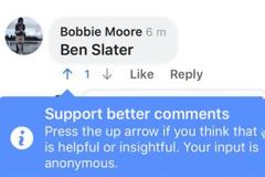 Facebook: Λανσάρει το κουμπί downvote στα σχόλια και είναι ό,τι πιο κοντινό στο Dislike