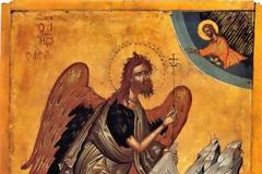 Εμφάνιση του γίγαντα Τιμίου Προδρόμου στον μοναχό που δεν του άναψε το καντήλι