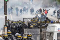 Πεδίο μάχης το Παρίσι για την Εργατική Πρωτομαγιά