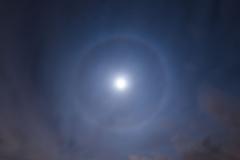 Moon Halo over Stone Circle