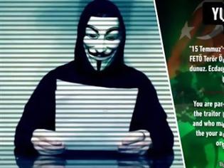 Φωτογραφία για Η “απάντηση” των Anonymous Greece στους Τούρκους χάκερς (φωτο)