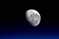 H «δύση» της Σελήνης όπως φαίνεται από τον Διαστημικό Σταθμό ISS