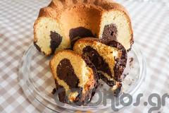 Κέικ πορτοκάλι με κακάο