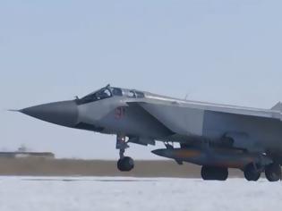 Φωτογραφία για Δέκα MiG-31Κ εξοπλισμένα με τον πύραυλο Kh-47M2 Kinzhal διαθέτει η Ρωσική Αεροπορία