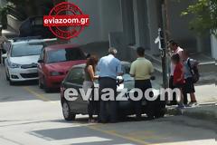 Χαλκίδα: Τροχαίο με υλικές ζημιές στην οδό Τραλλέων (ΦΩΤΟ)