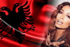 ΦΟΥΡΕΙΡΑ:Οι πανηγυρισμοί με την χώρα της την Αλβανία την στιγμή της πρόκρισης στην EUROVISION. #eurovision2018 #eurovision