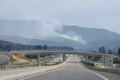 Κάηκε αυτοκίνητο στην Ιόνια στο ύψος της Σταμνάς