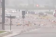 Μεγάλες ζημιές στην ανθοέκθεση: Εκθέματα κατέληξαν στον Θερμαϊκό!