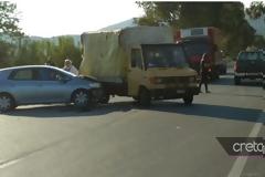 Ρέθυμνο: Το τροχαίο προκάλεσε αναστάτωση