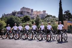 Περιπολία σε δύο τροχούς στο κέντρο της Αθήνας