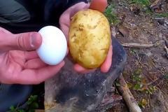 Πήρε μια πατάτα και έβαλε μέσα σε αυτήν ένα αβγό. Ο λόγος; Καταπληκτικός! [video]