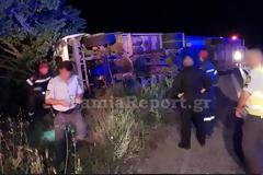 Φθιώτιδα: Νεκρός 26χρονος από εκτροπή νταλίκας (ΦΩΤΟ)