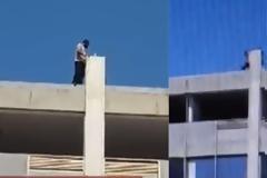 Λαμία: Η στιγμή που αστυνομικός σώζει πολύτεκνο λίγο πριν αυτοκτονήσει