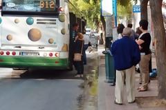 ΙΧ έπεσε σε στάση λεωφορείου στη Μεταμόρφωση-Τρεις τραυματίες, ο ένας σοβαρά