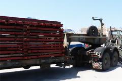 747 ETMX: Εργασίες τοποθέτησης μεταλλικής γέφυρας Βailey στον Άγιο Χαράλαμπο Ζακύνθου