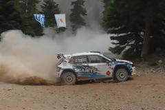 Οι Πορτογάλοι Magalhaes B. - Magalhaes H. με Skoda Fabia R5 νικητες του Ράλι Ακρόπολις 2018