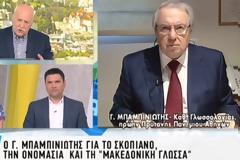 Μπαμπινιώτης σε Κοτζιά: Η μακεδονική γλώσσα δεν αναγνωρίστηκε το 1977 [Βίντεο]
