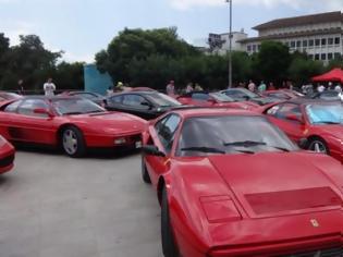 Φωτογραφία για «Κοκκίνησαν» τα Γιάννενα – Γέμισε η πόλη Ferrari