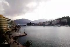 Ξεκίνησε η κακοκαιρία στη Χαλκίδα: Δείτε LIVE εικόνα