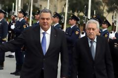 Δηλώσεις ΥΕΘΑ Πάνου Καμμένου και ΑΝΥΕΘΑ Φώτη Κουβέλη μετά την επίσκεψή τους στην Εισαγγελία του Αρείου Πάγου