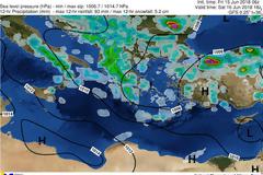 Δελτίο καιρού για Σάββατο 16-06-2018