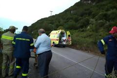 Άγιο είχε η 25χρονη οδηγός οχήματος που εξετράπη στο δρόμο Βόνιτσας- Λευκάδας (στην περιοχή του Αγίου Αντωνίου)