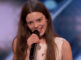 Φωτογραφία για Η απίστευτη ερμηνεία μίας 13χρονης στο America's Got Talent που τρέλανε τους κριτές! [video]