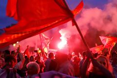 Αγρια επεισόδια και στα Σκόπια για τη Συμφωνία στις Πρέσπες