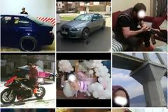 Καλάσνικοφ, ακριβά αυτοκίνητα και ... ακριβά γούστα στο instagram των δραπετών