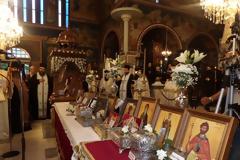 Υποδοχή Ιερών Λειψάνων στον Καθεδρικό Ναό Αποστόλου Παύλου Κορίνθου (εικόνες)