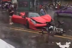 Οδήγησε για πρώτη φορά Ferrari και την κατέστρεψε [photos]