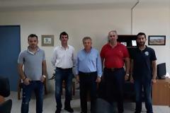 Εθιμοτυπική συνάντηση του νέου Δ.Σ. της Ένωσης Ηλείας με τον Αστυνομικό Δ/ντή Σ.Παπασωτηρίου