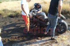 Σοβαρό τροχαίο σε αγώνες επιτάχυνσης - Τραυματίστηκε μοτοσικλετιστής