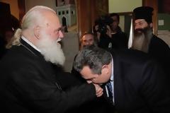 Συνάντηση Πάνου Καμμένου με τον Αρχιεπίσκοπο Ιερώνυμο ενόψει συνταγματικής αναθεώρησης