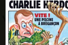 Το Charlie Hebdo την πέφτει στον Μακρόν για το προσφυγικό με αιχμηρό εξώφυλλο