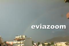 Ξαφνικό μπουρίνι έπληξε την Χαλκίδα - «Αυλαία» με ουράνιο τόξο (ΦΩΤΟ & ΒΙΝΤΕΟ)