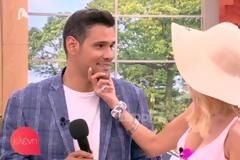 Η Ελένη Μενεγάκη υποδέχτηκε τον Δημήτρη Ουγγαρέζο στην τελευταία εκπομπή με… χειμωνιάτικες υποσχέσεις